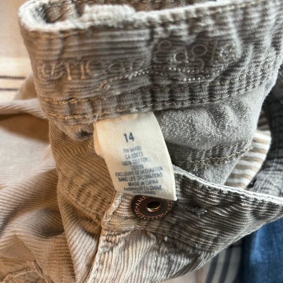 Grey Corduroy Pants American Eagle - Picture 2 of 3